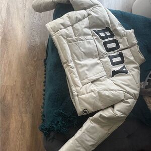 Body by Raven Tracy Cream Puffer Jacket